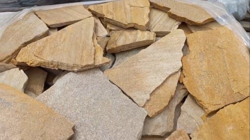 Плитняк златолит жёлтый для цоколя купить в Набережных Челнах