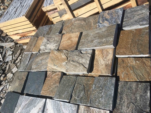 Плитка пилёная златолит Уральский для цоколя, отмостки купить в Набережных Челнах