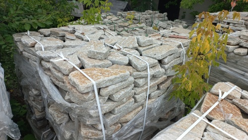 Гранитный плитняк галтованный для парковки купить в Набережных Челнах