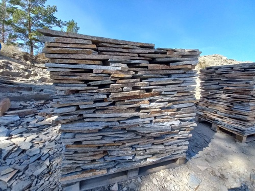 Плитняк златолит серебристый для фасада купить в Набережных Челнах